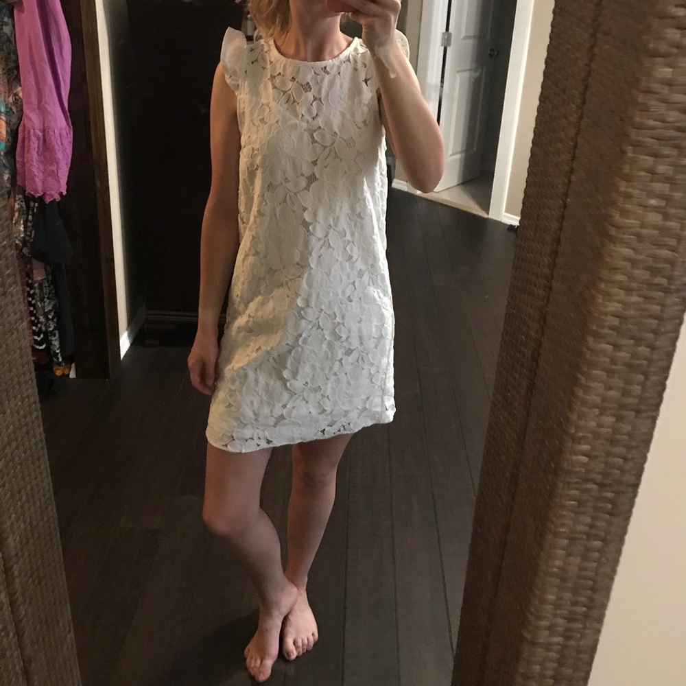 White lace dress